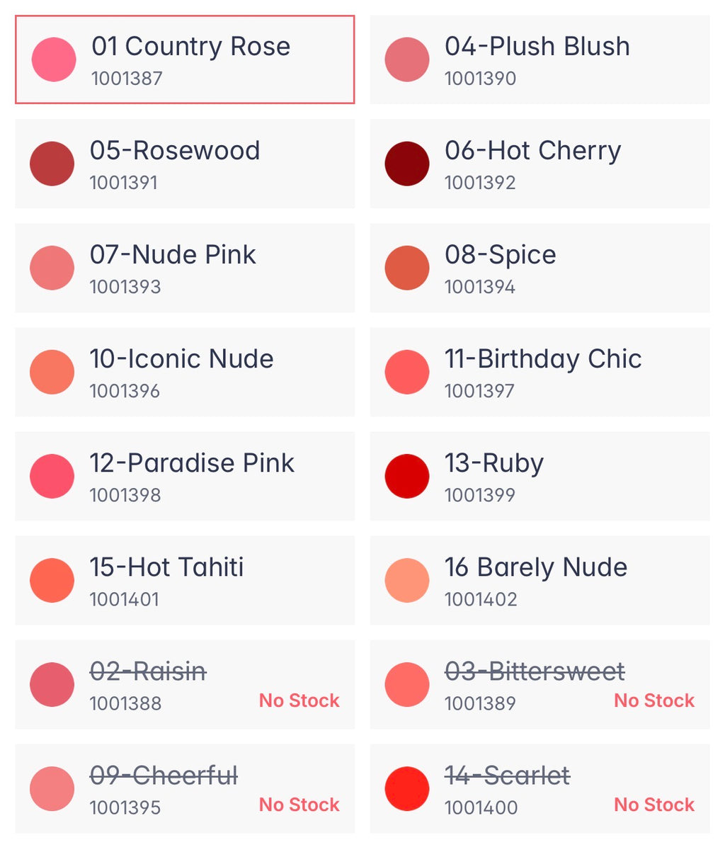 Creamy lipstick