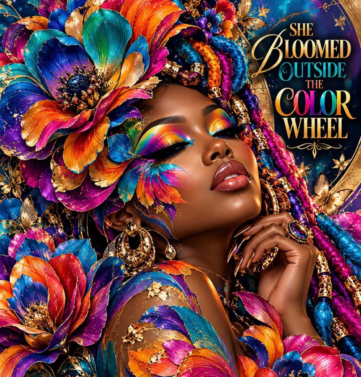 SHE BLOOMED OUTSIDE THE COLOR WHEEL